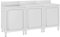 vidaXL Gastro Spülenunterschrank Spülschrank Spülbecken Küchenschrank Spültisch Gastrospüle Spüle Arbeitsschrank 180x60x96cm Edelstahl