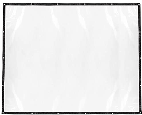 Plcnn 2 x 2,5 m transparente Plane, wasserdicht, staubdicht, Abdeckplane mit Ösen, Gartenplane, Pflanzenabdeckung für Terrasse, Überdachung, Outdoor-Möbelbedarf