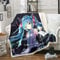 Hatsune Miku Anime 3D-Digitaldruck Flanell Ultraweiche Micro-Fleece-Decke Pflegeleicht