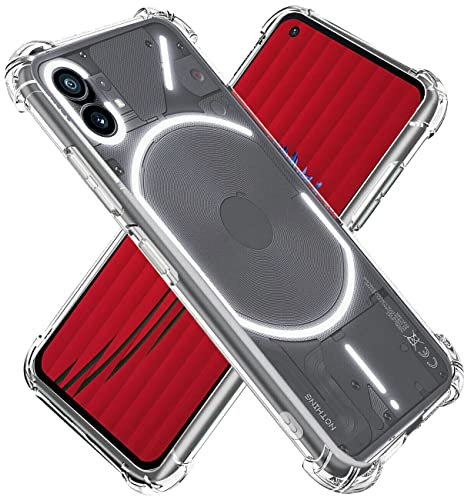 Phone Case For Nothing Phone 1 Silicone Gel Skin Tough Shockproof Compatible With Nothing Phone 1 Phone Cover (Clear)
