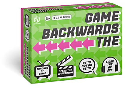 Format Games | The Backwards Game | Party Game | Ages 12+ | 4-10 Players | 45+ Minutes Playing Time