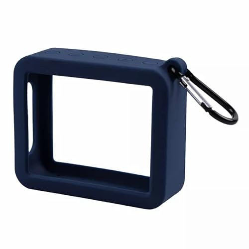Funda de Silicona para Altavoz JBL GO 2 GO2 de pie Funda Protectora anticaídas de Viaje Duradera a Prueba de Golpes Bluetooth Impermeable para Altavoces Accesorios (Dark Blue)