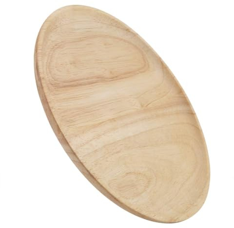 Cyrank Pizzateller, Fleischteller Holzteller Pizzaunterlage Pizza-Holzteller Holzgeschirr Vesperteller Schneidebrett Käseteller Serviertablett Obstteller Essteller Für Sushi, Dessert, Obst(27 * 27cm)