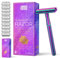 Jungle Culture® Rasierhobel Damen und Herren inkl. 10 Klingen • Nassrasierer für Frauen in Regenbogen • Einzelklingen Metall Rasierer für Körper & Gesicht mit eBook Rasierführer • Safety Razor