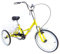 awolsrgiop 20 Zoll Dreirad Für Erwachsene, 3 Räder Dreirad Klapprad Faltrad Fahrrad Trike mit Korb, Quick-Fold Klappfahrrad Fahrrad Erwachsene Einkaufs Lastenfahrrad für Outdoor Sports Shopping, Gelb