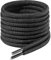 7STROBBS 2 PAIRS Strong Work Laces, Heavy Duty Round Shoelaces for Walking, Trainers, Hiking, Safety Boots, Thick Black 180CM