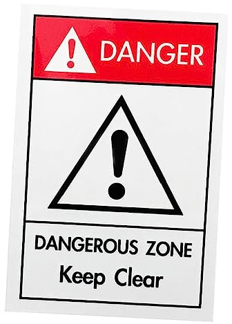 Mobestech Panneau Avertissement De Zone Dangereuse Panneau Étanche Pour Machines Contaminée