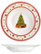 H&h set 12 piatti fondi natalizi classy xmas cm 21,5