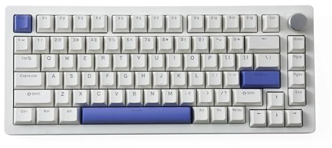 DrunkDeer A75 Schnelltastatur-Trigger, Magnetschalter, Tastatur, 82 Tasten, PBT-Tastenkappe, OEM-Profil, Doppelschuss, USB-Kabel, kompakt, 75 % Layout, Weiß