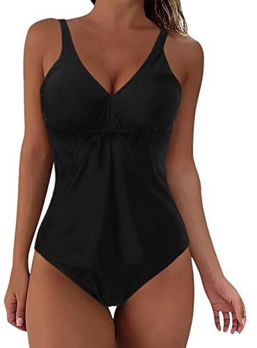 WILLBEST Jumpsuit Damen elegant Damen Slips Triangel Bikini Set Bikini zum schnüren Burkini borkini mit Hijab Schwimmen meerjungfrau Flosse mädchen Push up kleine brüste Badeanzug bauc