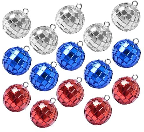Spiegel-Disco-Kugeln, kleine bunte Disco-Kugeln | Spiegel bunte reflektierende Discokugel-Ornamente - Dekorationswerkzeug mit schillerndem Effekt für Bars, Clubs, Festivals, Hochzeiten und Bühnenauftr