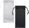 XFentech 2 Pcs Microfiber Glasses Pouch - Soft Sunglasses Pouch Eyeglasses Eyewear Drawstring Bag Outdoor Portable Glasses Storage Bag Eyewear Pouch for Women Men (Black, Grey)