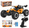 Joellfuner ferngesteuertes Auto, 2.4GHz 1:16 Offroad Monster RC Truck, 2WD 20KM/H RC Buggy mit LED-Licht, wasserdichte ferngesteuert Offroad Spielzeugauto für Kinder Geschenk ab 3 Jahre (Orange)