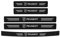QDATYLFT 5 Pièces Voiture Plaques Seuil Porte, pour Peugeot 3008 2017-2023 Phase 2 Protection Seuil Porte de Voiture Accessoires intérieurs Voitures