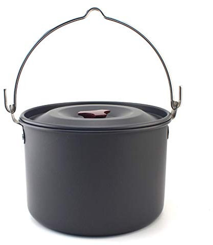 QTYQWC 4L Picnic Pot Outdoor Tableware Camping Hiking Backpacking Cookware Cooking Pan Outdoor Pot