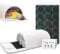 1200W Dôme De Sauna Infrarouge Lointain,Capsule Sauna à Couverture Complète à 360 Degrés Avec Oreiller,Sauna Professionnel Extra Large Avec Tapis Infrarouge Avec Pierres De Tourm,White
