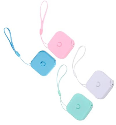 CANIGHT 4pcs Small Measuring Tape Body Measurement Tape Sewing Measuring Portable Ruler for Gifts