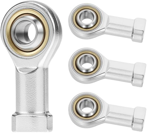 QWORK® 4 Piezas M10 x 1.5 Cojinetes de Extremo de Varilla Autolubricantes, Rosca Hembra M10