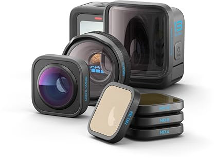 GoPro HERO13 Black + HB-Series Lens Collection - Includes Macro Lens, Ultra Wide Lens, 4 ND Filters, Anamorphic Lens, and Premium Case