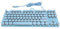 Asixxsix Tastiera Meccanica, Tastiera da 87 Tastiera Retroilluminata da Gioco Meccanico Tastiera Rotonda Cappello Rotondo della Tastiera di Gioco per Casa, Ufficio, Business (BLUE)