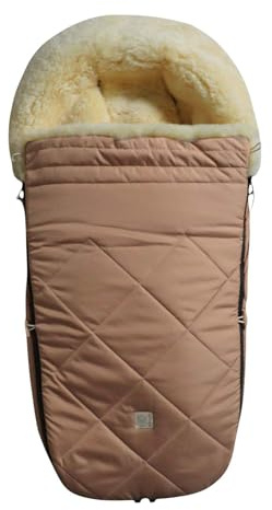 Kaiser Classic for Bugaboo Lammfell Kinderwagen Fußsack, 100 x 45 cm (sand)
