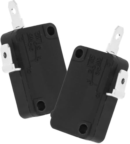 VILLFUL 2pcs Normally Open Microwave Oven Door Micro Switch Replacement Accessories for Home Appliances Electronic Equipment Safety Control