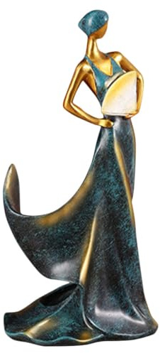 NUOBESTY Resin Wine Rack Stand Wine Bottle Holder Beauty Lady Sculpture for Tabletop