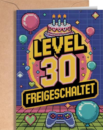 Greeting Cards for Everyone 30 Geburtstag Karte - Karte 30 geburtstag Frau und Mann - Süßes Geburtstag Deko, Geschenk Für Schwester, Bruder, Tochter, Freundin, Freund - Dreißig Jahre - EU 278