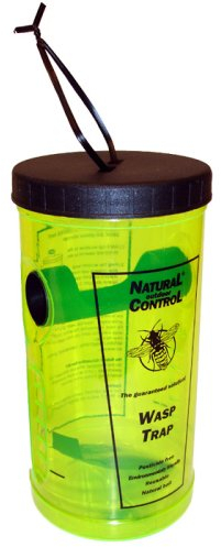 Swissinno Set 2x Insektenfalle Wespenfalle mit Lockstoff, Lockmittel zum Aufhängen, Hinstellen für Garten Terrasse Gelb