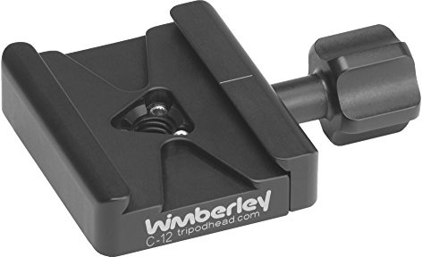 Wimberley C-12 (D166611) Arca-Swiss Style Quick Release Clamp, Black, Camera & Lens Mount, Tripod Compatible