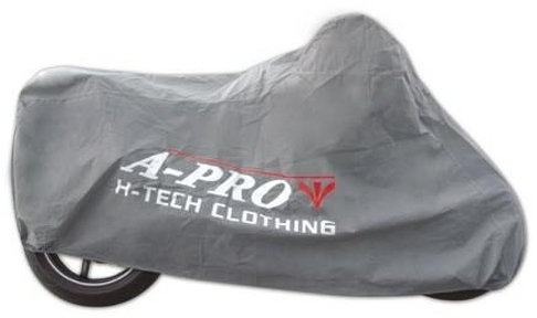 Housse Moto Scooter Tissu Protection Soleil Poussiere Garage Vacance Gris L