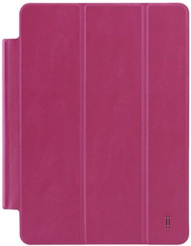 Aiino Custodia Pieghevole Rigida Cover Case a Libro Three Accessorio per Tablet Pc iPad Air 2, Rosa/Rosso