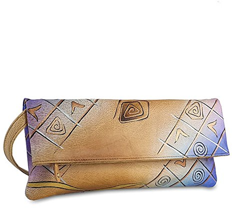 Greenland Nature Art+Craft Clutch Tasche I Leder 30 cm