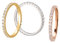 Ardeo Aurum Damenring aus 375 Gold Gelbgold mit Zirkonia im Brillant-Schliff Memory-Ring Eternity Vorsteckring