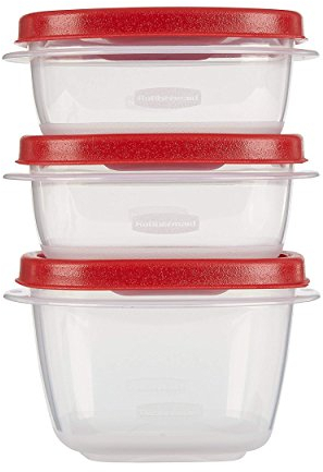 Rubbermaid Easy Find Lids Frischhaltedosen, Racer Red, 6-teiliges Set