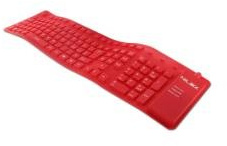 Nilox Tastiera In Silicone Rossa Usb/Ps2