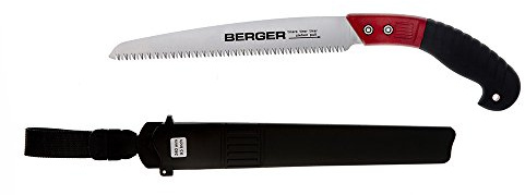 Berger Obstbaumsäge 64740 mit auswechselbarem Sägeblatt inklusive Schutzköcher, Länge: 24 cm