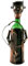 Michel Toys Flaschenhalter, Angler,kupferf. 13 x 13 max.H45cm, Metall/Eisen