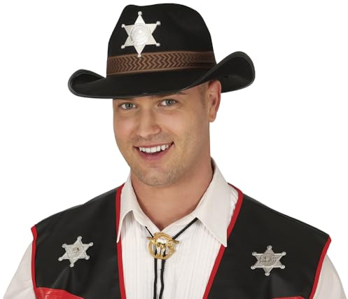 Guirca Fiestas GUI13522 - Schwarzer Filz Sheriff-Hut
