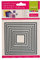 Vaessen Creative Stanzschablone Quadrate, 11 x 11 x 0.1 cm, Grau