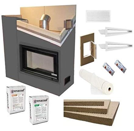 Kaminverkleidung Kaminbausatz - Komplett SET 2 klein | weiß