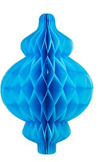 Creativery 1 Wabenball Figur Laterne 25cm (dunkel türkis 340D) // Honeycomb Hängedeko Raumdeko Geburtstag Party Feier
