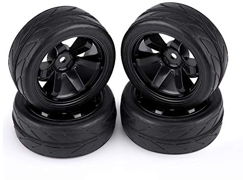 4 Stücke Fernbedienung Auto Gummireifen Racing Off-Road Fahrzeug Felge für RC 1:10 Autoteil( 6 Löcher)