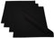 Lemos Home Platzset Tischset Platzdeckchen 4 Stück ca. 46 x 36 cm aus Baumwolle Viele Farben (Schwarz)