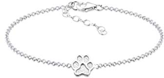 Elli Armband Damen Pfoten Anhänger Basic in 925 Sterling Silber