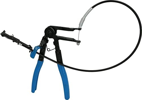 BRILLIANT TOOLS Hose clamp Pliers, with Bowden Cable, Metal, Black Blue, 1-TLG