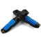 JenNiFer Pédale Universelle De Repose-Pieds Arrière Passager en Métal, Trou De 8 Mm pour Kawasaki Yamaha - Bleu