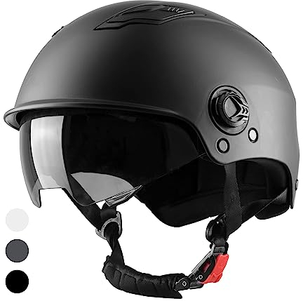 Westt Scooter Helm Fahrradhelm Skaterhelm für Herren und Damen E Scooter Helm E-Bike Helm Roller Helm mit getöntem Sonnenvisier für Jugendliche und Erwachsene
