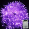 Luci di Stringa Fata Albero, 10M 80 LED Luci Stringa di Albero di Natale con 2 Modalità di Lavoro Illuminazione a Batteria per Albero di Natale Party Wedding Garden Decorate (Viola)