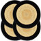 vidaXL 4X Tischset Platzmatte Platzset Platzdeckchen Platzdecke Tischdeko Platzmatten Tischmatte Untersetzer Natur Schwarz 38cm Jute Baumwolle